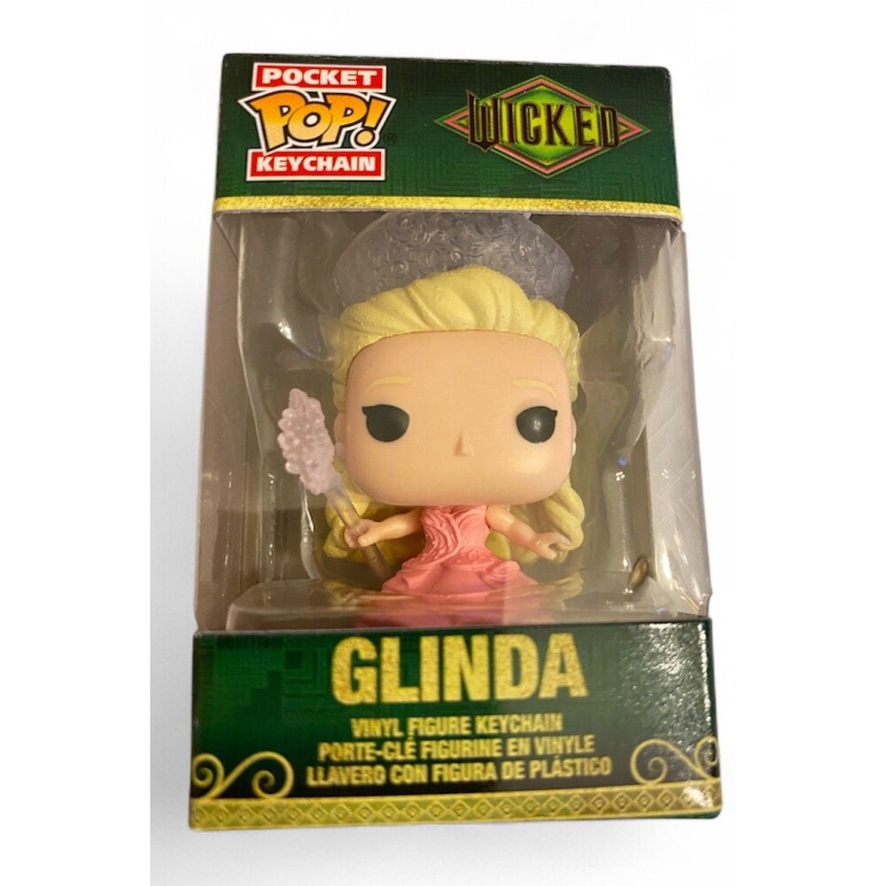 New Glinda Wicked Funko Pocket Pop Keychain Bubble Gown Movies Oz Film Ariana